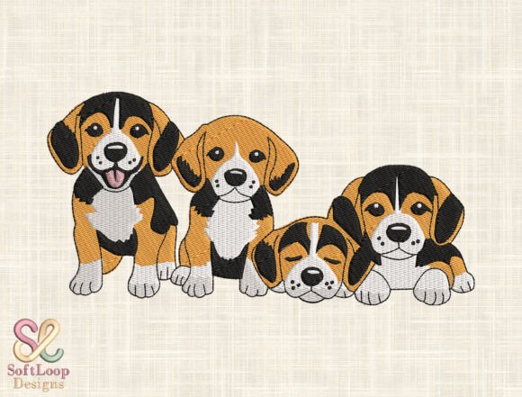 Beagle Puppies Family Embroidery Design Review