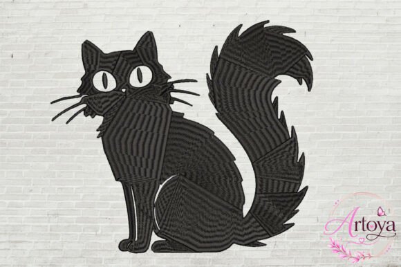 Black Cat Embroidery Design: A Designer's Review for Boutique Sweatshirts
