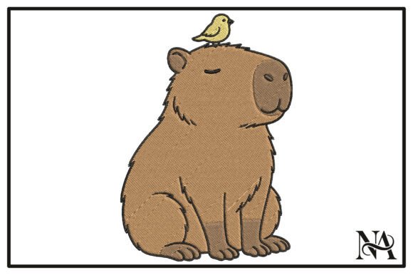 Capybara with Bird Embroidery Design Review