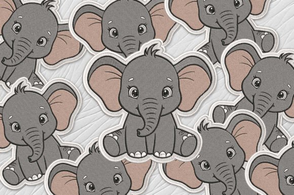 Cute Elephant Patches Embroidery Design Review
