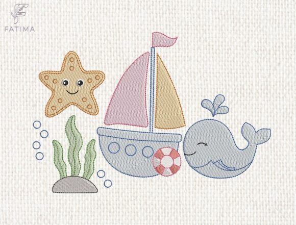 Cute Sea Animals Embroidery Design Review