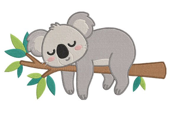 Cute Sleeping Koala Embroidery Review