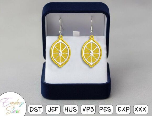 Lemon Earrings Embroidery Design Review