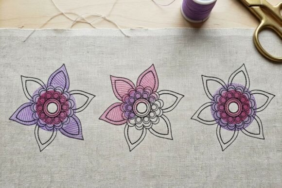 Mandala Flower Embroidery Design Set Review