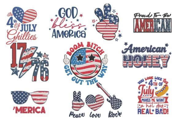 Patriotic 4th July Embroidery Bundle Review