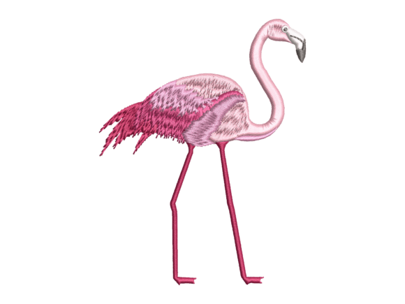 Realistic Pink Flamingo Embroidery Review