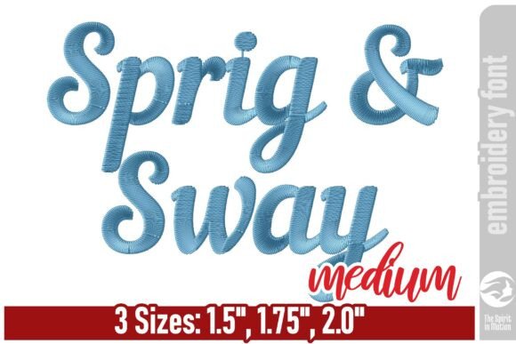 Sprig Sway Script Embroidery Font - M Review