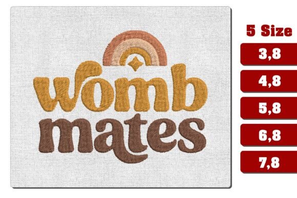 Womb Mates Twins Embroidery Design Boho Review
